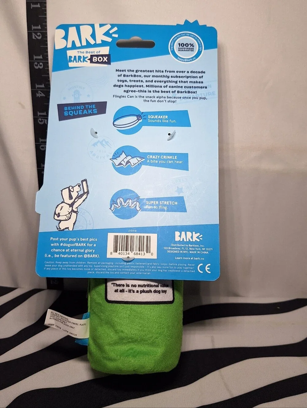 NWT Bark Flingles Dog Toy XS-M